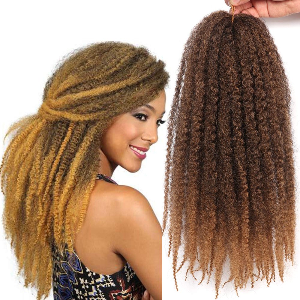 Marley Twist Braiding Hair-18 Inch 90Roots/unfold Soft Marley Twist Hair For Twists 3 Packs Lightweight Cuabn Twist Hair For Black Women(18 Inch 3 Packs, T27#)