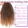Marley Twist Braiding Hair-18 Inch 90Roots/unfold Soft Marley Twist Hair For Twists 3 Packs Lightweight Cuabn Twist Hair For Black Women(18 Inch 3 Packs, T27#) view 2