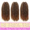 Marley Twist Braiding Hair-18 Inch 90Roots/unfold Soft Marley Twist Hair For Twists 3 Packs Lightweight Cuabn Twist Hair For Black Women(18 Inch 3 Packs, T27#) view 4