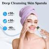 GUGUG Skin Scrubber Face Spatula Skin Spatula Pore Cleaner Blackhead Remover Tools for Facial Deep Cleansing-4 Modes -White view 3