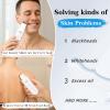 GUGUG Skin Scrubber Face Spatula Skin Spatula Pore Cleaner Blackhead Remover Tools for Facial Deep Cleansing-4 Modes -White view 4
