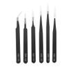 6PCS Stainless Steel Tweezer, Anti-Static Tweezers for Manicure Nail Art view 1