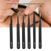 6PCS Stainless Steel Tweezer, Anti-Static Tweezers for Manicure Nail Art view 2