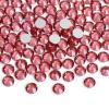 Jollin Glue Fix Flatback Rhinestones Glass Diamantes Gems for Nail Art Crafts Decorations Clothes Shoes 6.4mm (ss30 288pcs, Rose) view 1