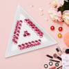 Jollin Glue Fix Flatback Rhinestones Glass Diamantes Gems for Nail Art Crafts Decorations Clothes Shoes 6.4mm (ss30 288pcs, Rose) view 4
