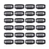 YANTAISIYU 24 pcs/lot 32mm 9-teeth Metal Wig Clips with Rubber Stopper, Invisible Hairpiece Wig Accessories Clips (Black) view 1
