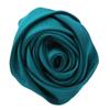 1.25" Small Satin Rose Knot - Teal view 1