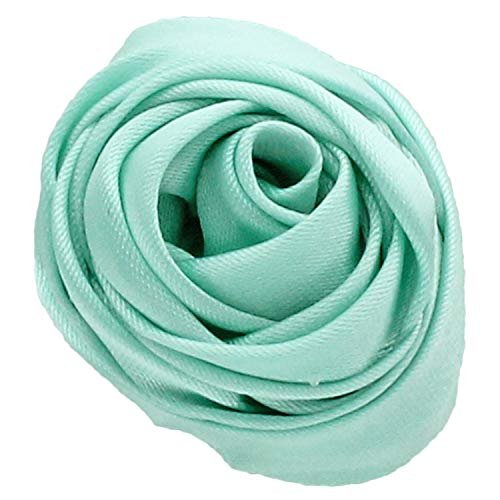 1.25" Small Satin Rose Knot - Mineral Ice