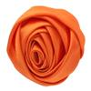 1.25" Small Satin Rose Knot - Orange 50pc Bulk Pack view 1