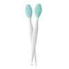 AKOAK 2 Pcs Silicone Head Double-Sided Cleaning Brush, Blackhead/Cutin/Pore Brush, Beauty and Skin Care Cleaning Tool (Mint Green) view 1