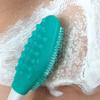 AKOAK 2 Pcs Silicone Head Double-Sided Cleaning Brush, Blackhead/Cutin/Pore Brush, Beauty and Skin Care Cleaning Tool (Mint Green) view 3
