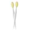 AKOAK 2 Pcs Silicone Head Double-Sided Cleaning Brush, Blackhead/Cutin/Pore Brush, Beauty and Skin Care Cleaning Tool (Yellow) view 1