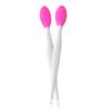 AKOAK 2 Pcs Silicone Head Double-Sided Cleaning Brush, Blackhead/Cutin/Pore Brush, Beauty and Skin Care Cleaning Tool (Rose red) view 1