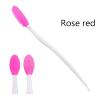 AKOAK 2 Pcs Silicone Head Double-Sided Cleaning Brush, Blackhead/Cutin/Pore Brush, Beauty and Skin Care Cleaning Tool (Rose red) view 2