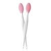 AKOAK 2 Pcs Silicone Head Double-Sided Cleaning Brush, Blackhead/Cutin/Pore Brush, Beauty and Skin Care Cleaning Tool (Pink) view 1