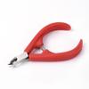 AKOAK Stainless Steel Cuticle Cutter, Plastic Handle, Sharp Blade, for Nail Care, Pedicure, Manicure Tools (Red) view 1
