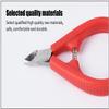 AKOAK Stainless Steel Cuticle Cutter, Plastic Handle, Sharp Blade, for Nail Care, Pedicure, Manicure Tools (Red) view 2