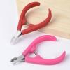 AKOAK Stainless Steel Cuticle Cutter, Plastic Handle, Sharp Blade, for Nail Care, Pedicure, Manicure Tools (Red) view 4