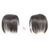 100% Remy Human Hair Silk Base Top Hairpieces Clip in Middle Part Topper for Women with Thinning Hair Gray Hair, 10" Dark Brown view 4