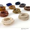Heliums Small Hair Ties - Light Brown - No Damage Mini 1 Inch Reusable 2mm Elastics for Thin Hair and Kids, Neutral Ponytail Holders - 48 Count view 2
