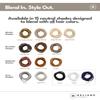 Heliums Small Hair Ties - Light Brown - No Damage Mini 1 Inch Reusable 2mm Elastics for Thin Hair and Kids, Neutral Ponytail Holders - 48 Count view 3