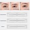Eyebrow Stencils, Eyebrow Shaping Kit, Eyebrow Stencil Kit, Thrush Stencils Eyebrow Pencil Brush Stickers Eye Makeup Aid Tools for Makeup Beginners Long Lasting Waterproof view 2