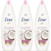 Dove Body Wash - Purely Pampering - Coconut Milk With Jasmine Petals - Net Wt. 22 FL OZ (650 mL) Per Bottle - Pack of 3 Bottles view 1