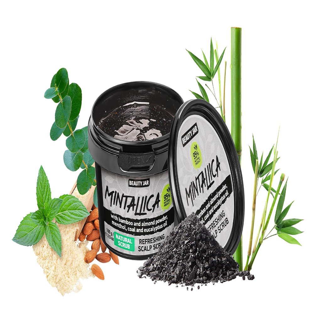 Beauty Jar Mintallica/Brainstorm Scalp Scrub No SLS No Parabens 100 gr (Mintallica)
