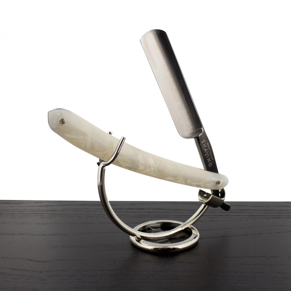 West Coast Shaving SR-WCS-502 Mother of Pearl Straight Razor 0.625 Carbon Steel