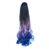 Synthetic Women Girl Wave Gradient Color Curly Hair Ponytails Claw Clip In Hair Extensions 22inch #15 view 4