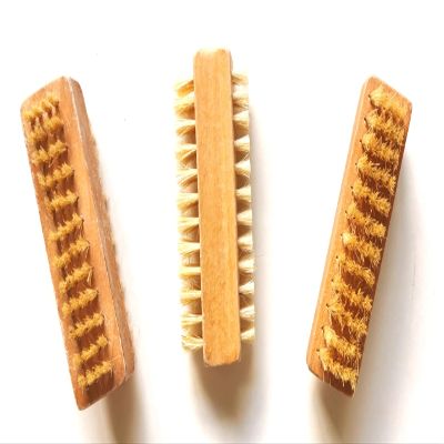 3 pcs/set Two sided Natural Boar Bristle Wooden Manicure Nail Brush (3 pack)