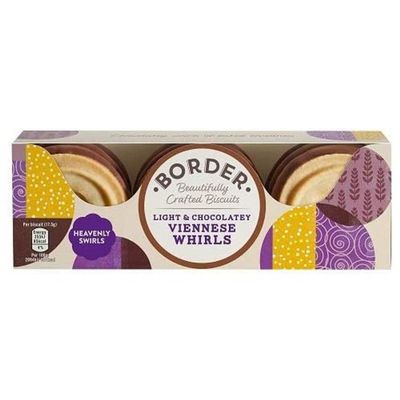 BORDER BISCUITS Light And Chocolatey Viennese Whirls, 150 GR