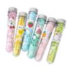 6 Boxes Portable Disposable Paper Soap Confetti Cleaning Washing Hand Bath Toiletry Paper Soap Sheets Petals Soap Flakes with Storage Tube for Kitchen Toilet Outdoor Travel Camping Hiking, Random Colo view 1