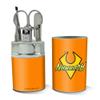 Aquaman Logo Stainless Steel Manicure Pedicure Grooming Beauty Care Travel Kit view 2