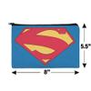 Superman New 52 Shield Logo Makeup Cosmetic Bag Organizer Pouch view 4