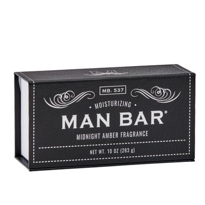 San Francisco Soap Company Man Bar Soap, Midnight Amber, 10 oz