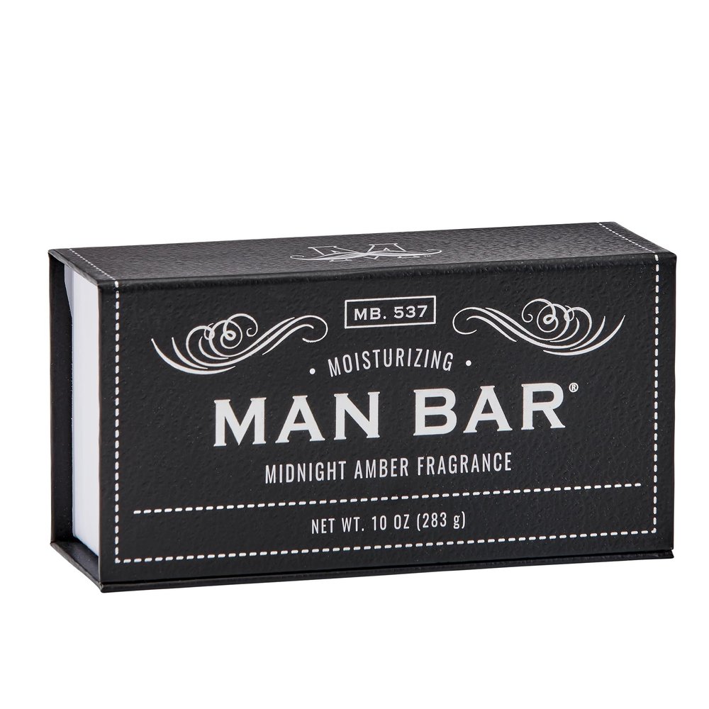 San Francisco Soap Company Man Bar Soap, Midnight Amber, 10 oz