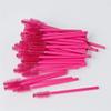100pcs Disposable Eyelash Mascara Brush Wands Lash Brush for Makeup Applicator Kit (Rose Red) view 2