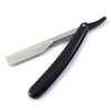 Barber Straight Wet Shaving Razor For Men Black Plastic Handle Cut Throat Beard Shaver Folding Knife With Blades view 3