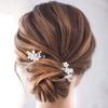 JAKAWIN Pearl Bride Wedding Hair Pins Silver Bridal Hair Piece Accessories Decorative Hair Clips for Women HP065 (Silver) view 3