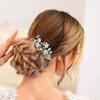 JAKAWIN Pearl Bride Wedding Hair Pins Silver Bridal Hair Piece Accessories Decorative Hair Clips for Women HP065 (Silver) view 4