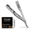 Facn Straight Razors for Men - Professional Barber Straight Edge Razor Kit with 100 Blades, Classic Stainless Steel Barbero Shaver for a Smooth & Precise Shave, Premium Barber Razor for Men's Shaving view 1
