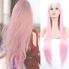 34Inch Long Straight Cosplay Wigs Bangs Costume Cartoon Role Hairpiece Wig Synthetic Hair For Girls 350 view 1