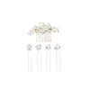 Amosfun Vintage Hair Combs Wedding Pearl Hair Clips Pearl Bridal Headpiece Wedding Accessories 1Pcs Hair Comb and 4 Pcs Hairpins view 1