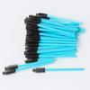 100pcs Disposable Eyelash Mascara Brush Wands Lash Brush for Makeup Applicator Kit (Blue/Black) view 2