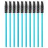100pcs Disposable Eyelash Mascara Brush Wands Lash Brush for Makeup Applicator Kit (Blue/Black) view 3
