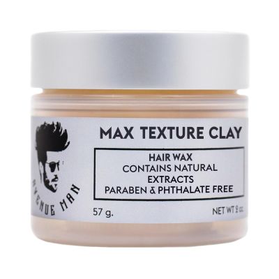 Avenue Man Texture Clay for Men - Premium lay Pomade for Men with Herbal Extracts - Frizz-Resistant & Lightweight Formula - Water-Based Matte Hair Clay - Paraben-Free Hair Putty (2oz)
