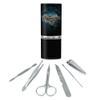 Batman Arkham Asylum Video Game Logo Stainless Steel Manicure Pedicure Grooming Beauty Care Travel Kit view 1
