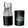 Batman Arkham Asylum Video Game Logo Stainless Steel Manicure Pedicure Grooming Beauty Care Travel Kit view 2