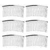 Senkary 10 Pieces Metal Hair Comb Clip Wire Wedding Bridal Veil Combs for Women (20 Teeth, Silver) view 1